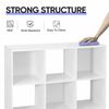 9-Cube Storage Closet Cube Organizer Bookcase Shelving Home Office White 