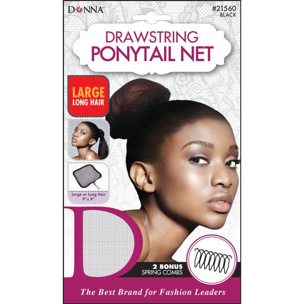 DONNA WIG CAP Drawstring Ponytail Net Hair Net Hairnet Bun Ballet Bun Ballet Hair Nets for Buns for Girl Bun Nets for Women for Ballet Large