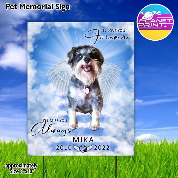 Personalized Pet Memorial yard sign! Weather proof