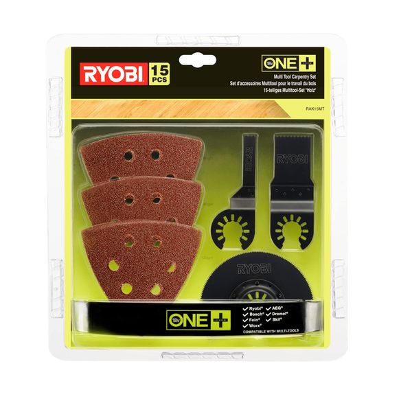 Ryobi RAK15MT Multi-Tool Blade Set (15 Piece)