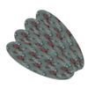 Happy Smiling Sail Boats Pattern Double-Sided Oval Nail File Emery Board Set 4 Pack