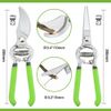 WORKPRO 2-Piece Pruning Shears Set 8'' Blades w/5-Pockets Garden Waist Tool Belt
