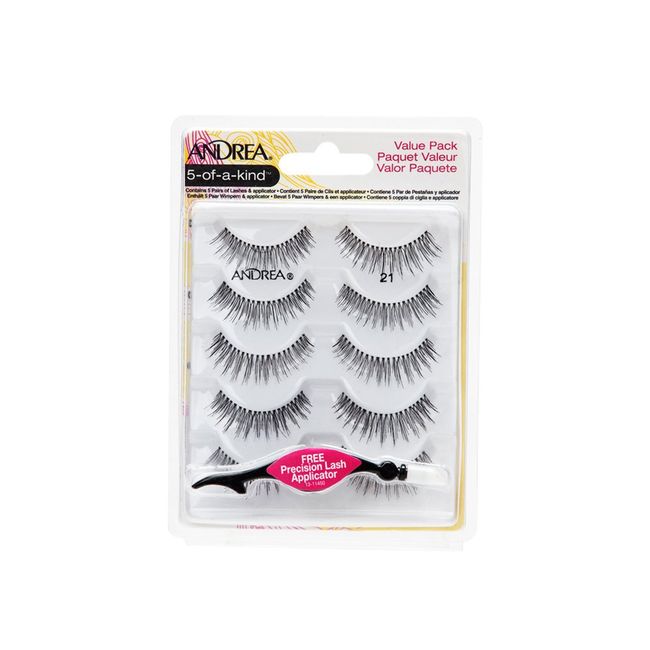 Andrea Fake Eyelashes Multi pack #21 with Applicator, 1 pack