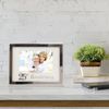 4x6 Silver Beaded Metal 25th Anniversary Picutre Frame
