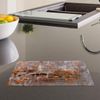 Orange Brown Grey Black Kitchen Worktop Protector Saver Glass Chopping Board