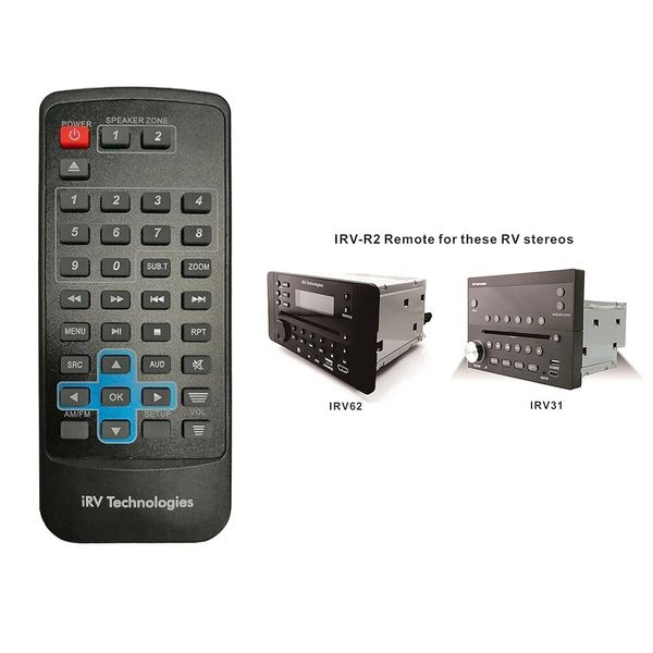 Remote Control for IRV Stereo Receiver IRV62/IRV31 Two Zones Wall Mount Audio
