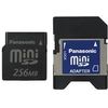 Panasonic RP-SS256BJ1K Mini SD Memory Card 256MB
