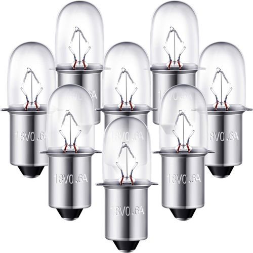 Mudder 8 Packs 780287001 Flashlight Bulbs Flashlight Replacement Bulbs Compatible with Ridgid 18V Flashlight P704 P703 P700