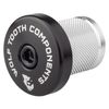 Wolf Tooth Compression Plug with Integrated Spacer Stem Cap Orange