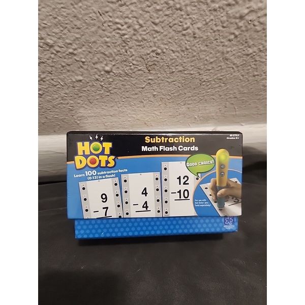 Hot Dots Subtraction Math Flash Cards EI-2757