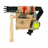 Custom LeathercraftIP489X Suede Tool Bag & Poly Web Belt, 3 Pocket , Tan