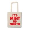 Flox Creative Natural Tote Bag It's Mint up North