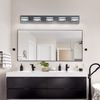 5 Lights 32'' Black Vanity Light LED Dimmable For Bathroom Mirror Wall Fixture