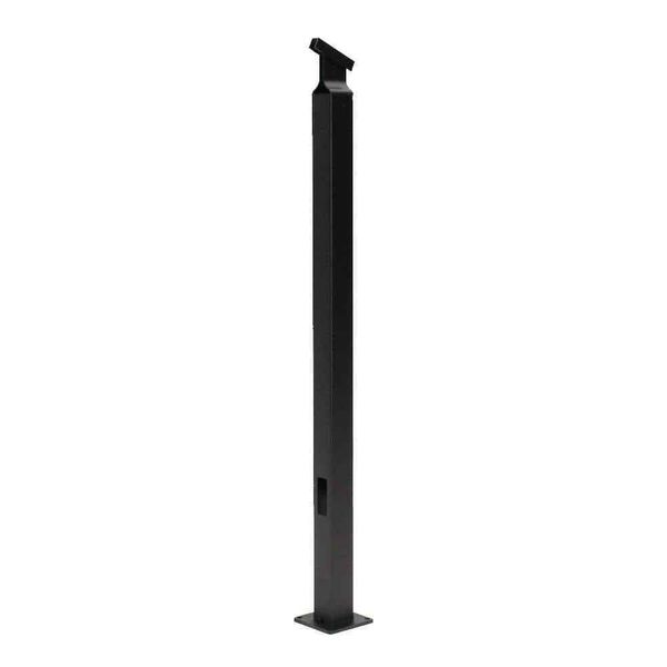 Vista 36"Hx2"W Black Aluminum Mid Stair Post for Stair Railing Kit