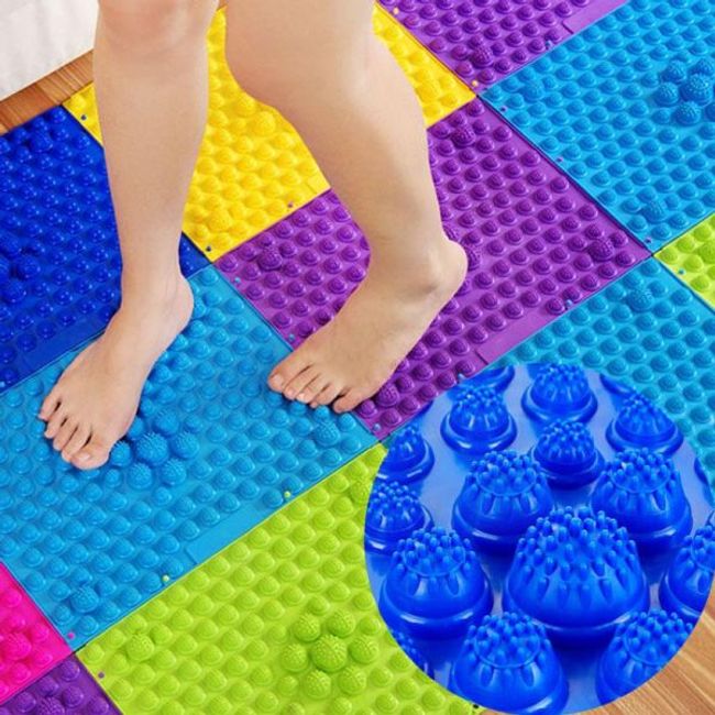 Acupressure Mat Foot Massage Thickened Circulation Promote Finger Sole Toe Board Pad F, Supplier, Net, Green