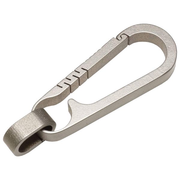 PR-TC4TICARA Carabiner Keychain TC4 Titanium Alloy Lightweight Small Key Car Key Outdoor Camping Accessory