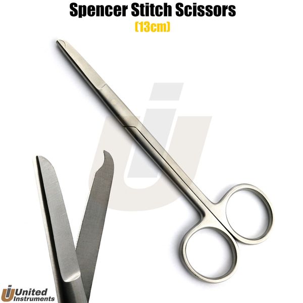 Spencer Suture Scissors 13cm Surgical Stitch Removal Scissor Medical Tijeras Lab