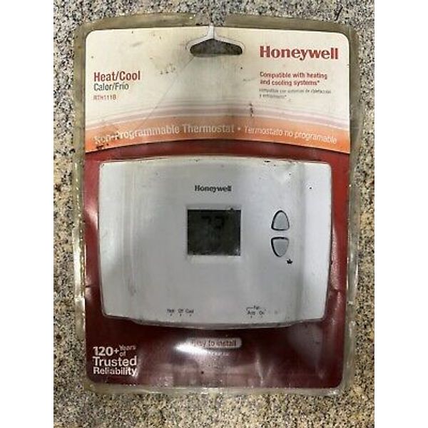 New Honeywell Home Digital Display Non-Programmable Thermostat Heat Cool RTH111B