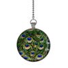 Gotham Decor Peacock Feathers Fan/Light Pull Pendant with Chain