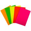 Pack of 1920 Assorted Coloured Neon Fluorescent Rectangle Shape 150 x 100mm