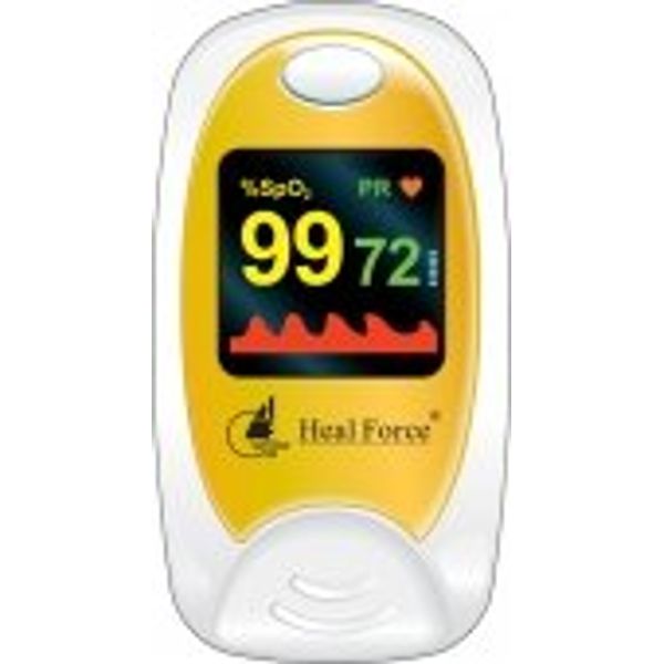 Heal Force Prince 100-C Finger Pulse Oximeter to monitor SpO2, PR & PI at home or anywhere