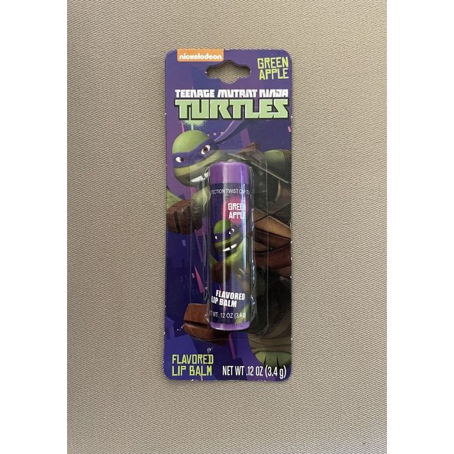 Teenage Mutant Ninja Turtles “Green Apple” Flavored Lip Balm, New In Package!