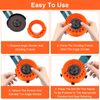 Drill Bit Sharpener, Angle Grinder Attachments Power Drill Bit Grinding Attachment Drill Sharpener for 2-13mm Bits,125mm Grinder Orange