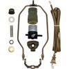 Antique Brass Light Bulb Socket Diy Lamp Kit Complete Assembly 75W Max