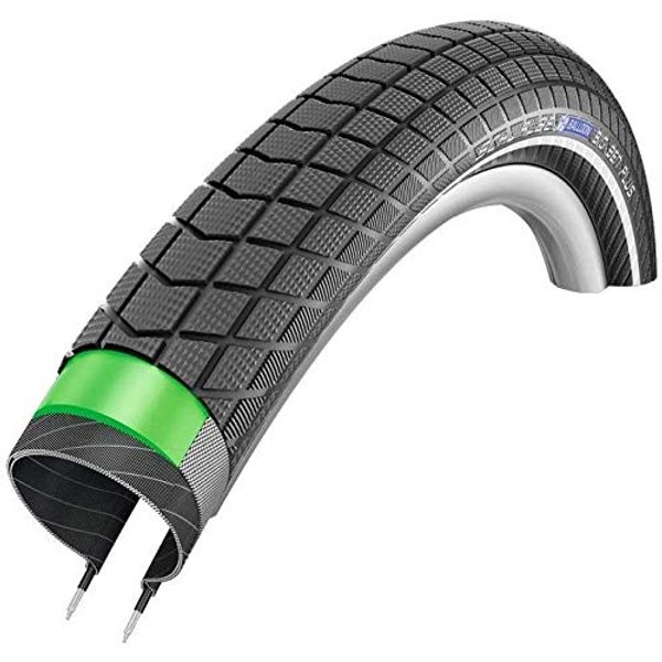 Schwalbe Unisex's Big Ben Plus Perf, GreenGuard, Snakeskin Tyres, Black, 55-507