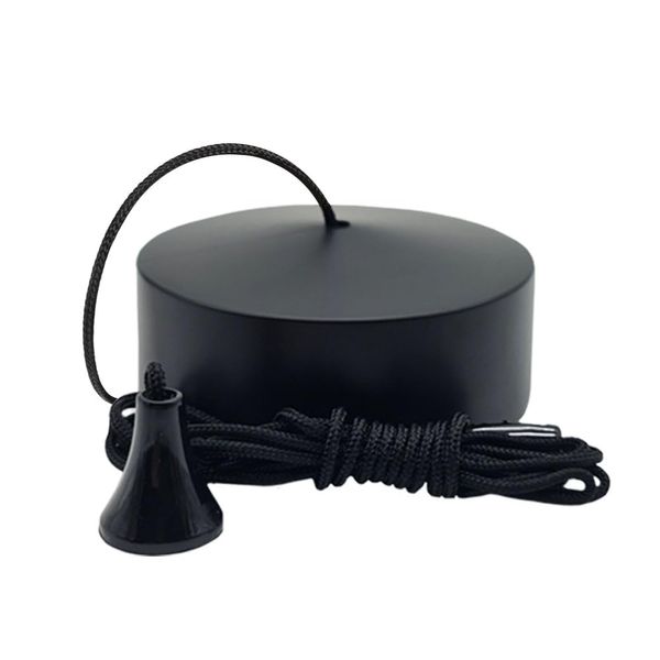 SAMOTECH Essentials 2WAY 6A Bathroom Light Pull Cord Ceiling Switch (Matt Black)