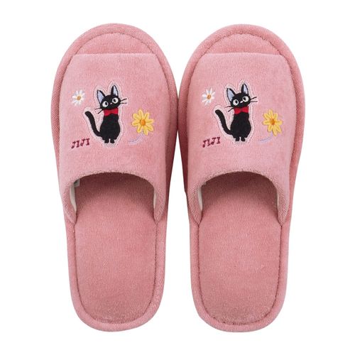 Senko Kiki's Delivery Service Slippers, Flower Sanpo, Pink, One Size Fits Most