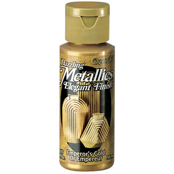 DecoArt Americana Acrylic Metallic Paint, Emperor's Gold