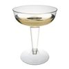 Party Essentials Plastic Champagne Glasses, 20-Count, Clear