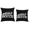 Boccie Ball Set Bocce Ball Evolution Designs Evolution Players Bocci Game Bocce Throw Pillow, 18x18, Multicolor