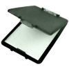 Anker Stationery 2 x A4 Plastic Compact Clipboard Paper Storage Box File Black