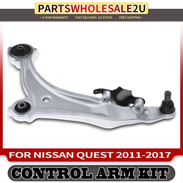 Front Left Lower LH Control Arm Assembly w/Ball Joint for Nissan Quest 2011-2017