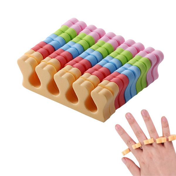 10 Pcs Toe Separators Finger Separators, Soft Sponge Toe Separators Pedicure, Toe Finger Dividers for Women Men Nail Art Pedicure Manicure Polishing Coating Gel Painting Beauty Accessories