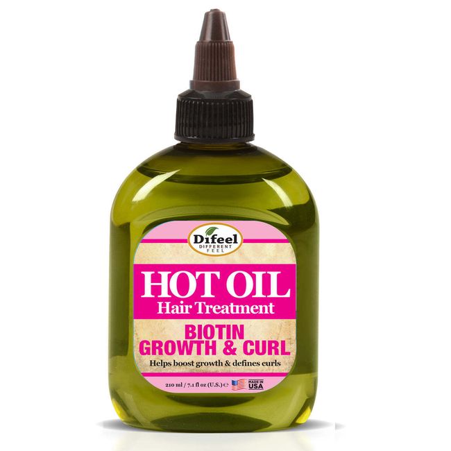 Difeel Growth & Curl Hot Oil Treatment with Biotin 7.1 oz.