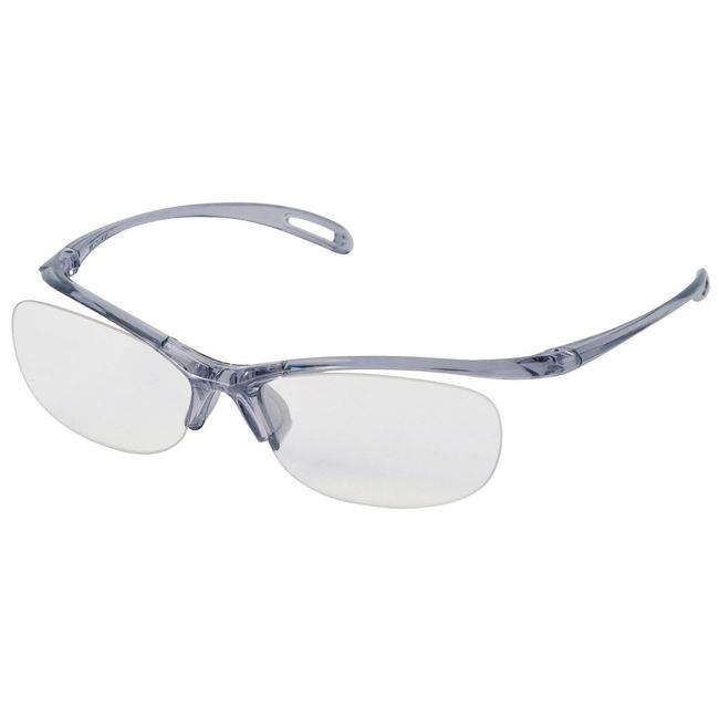 Yamamoto Optical YA-580BC Blue Light Reduction, Protective Glasses, Lightweight, 0.6 oz (17 g), Flex Frame, Clear Smoke, PET (Double Sided Hard Coat), Made in Japan, UV Protection