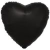 amscan 9914114 Silk Lustre Black Heart PKG