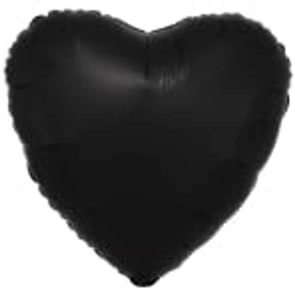 amscan 9914114 Silk Lustre Black Heart PKG