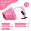 Soft Breathable Dog Muzzle - Safety Muzzle to Prevent Biting Barking, Chewing, Eating - Adjustable Straps (Pink, Small)