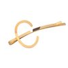Spinningdaisy Initial Charm with Crystal Accent Hair Pin C Gold