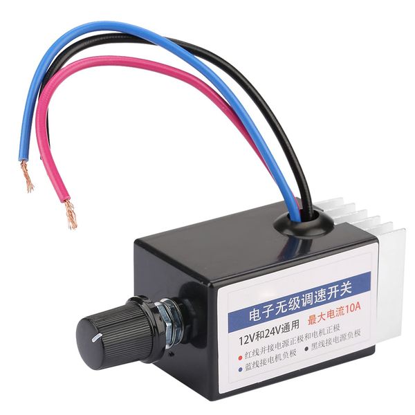 Hilitand DC Motor Speed Controller DC12V/24V Electronic Continuous Transmission