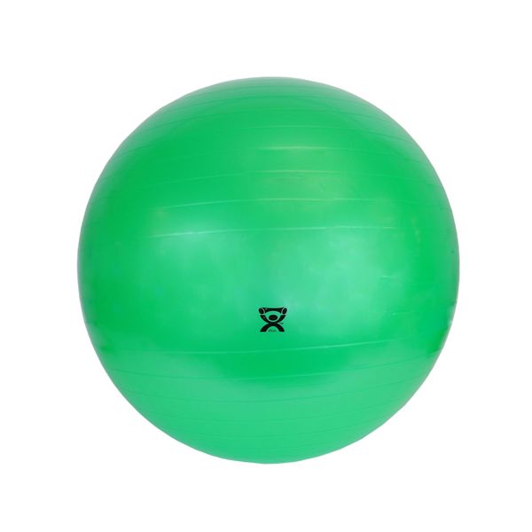CanDo Exercise Ball, non-slip, inflatable, green, 65cm