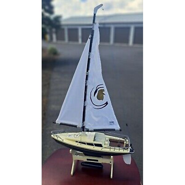 Nikko Mariner Radio Control Sailboat NO remote or Batteries with Stand 19040BC