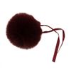 Trimits Faux Fur Pom Pom Medium 6cm Assorted Colours Brown Tip