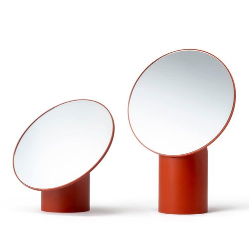 HORIUCHI MIRROR Easy to Change Height Makeup Mirror, Brick, Tabletop Mirror, Mother's Day, Gift