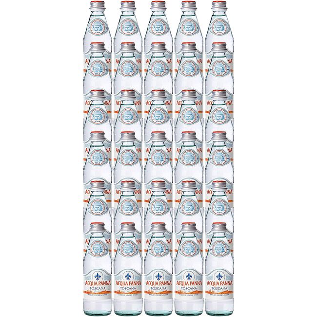 Acqua Panna Toscana Spring Water, 8.45oz Glass Bottle (Pack of 30, Total of ‭253.5‬ Fl Oz)