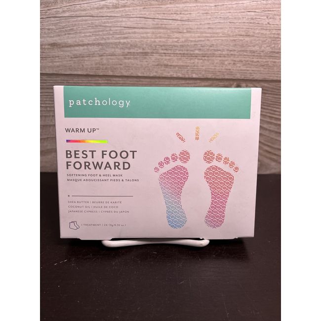 Patchology Warm Up Best Foot Forward Softening Foot Heel Mask 1 Treatment NEW!!!